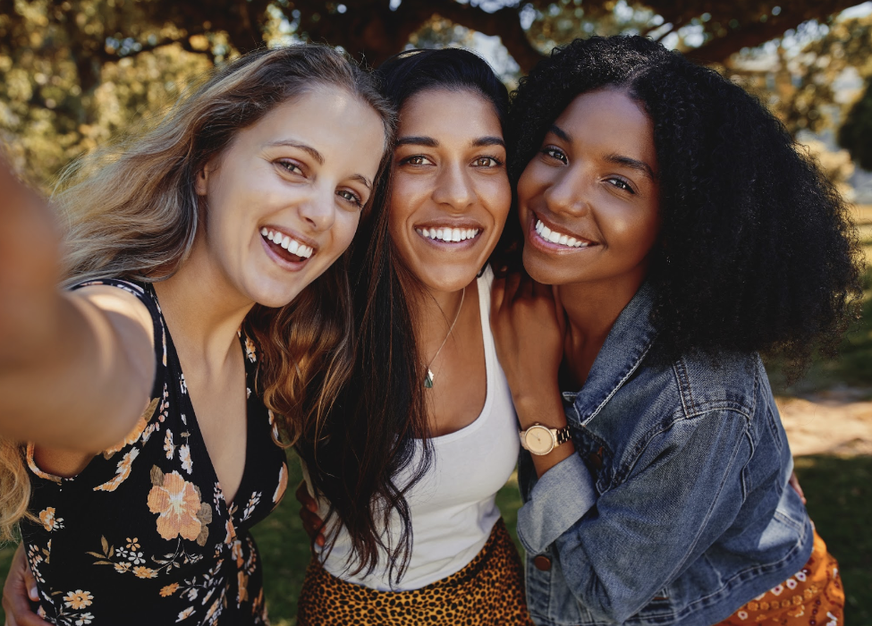 A smiling group of friends | clear aligners Langhorne PA