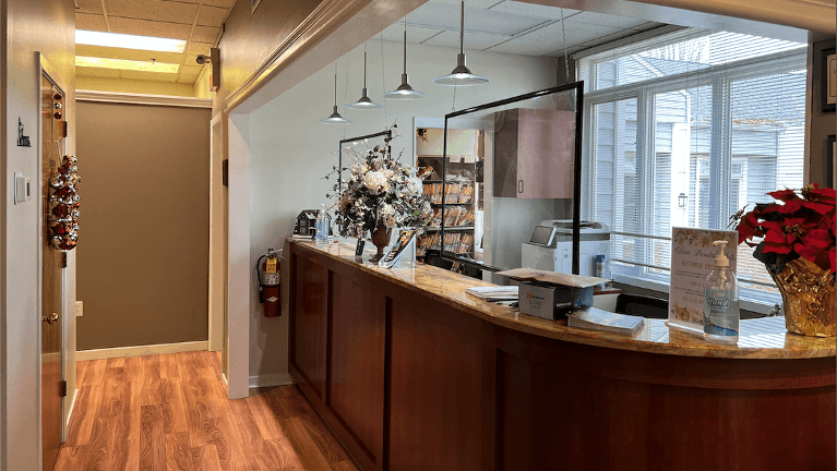 Front desk of Desai Dental Care in Langhorne PA