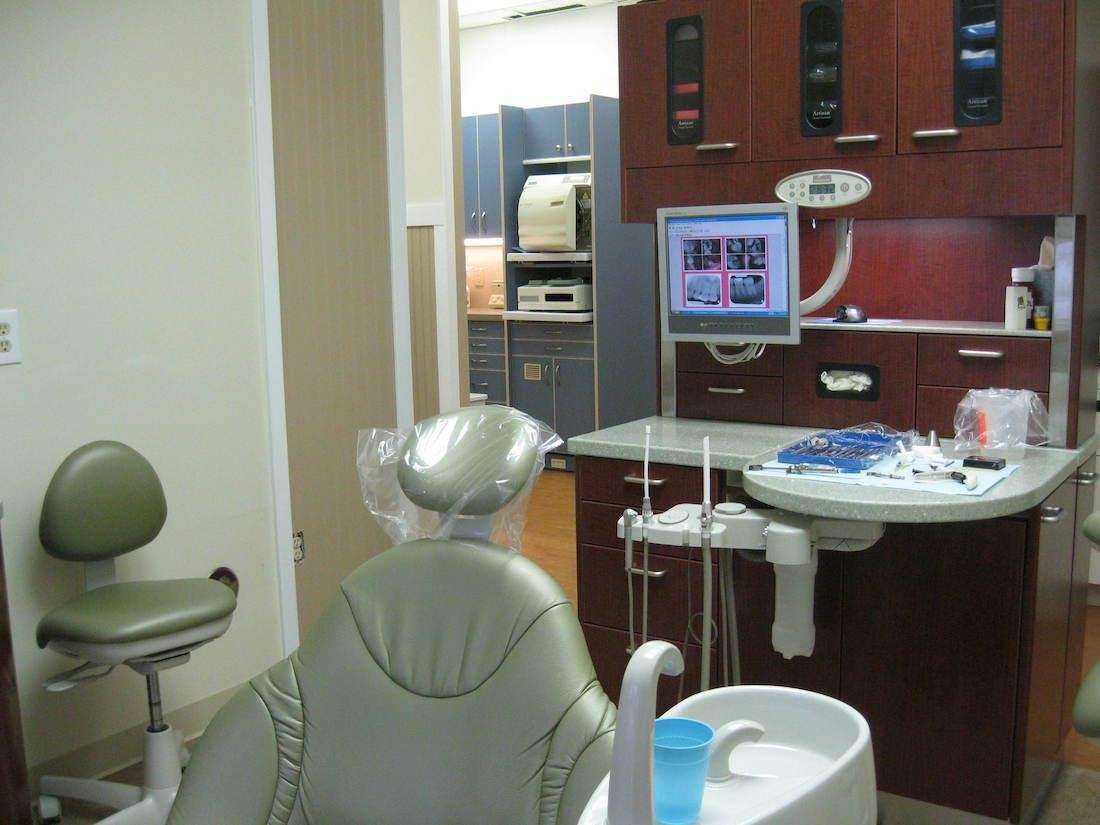Treatment room and dental tools at Desai Dental Care
